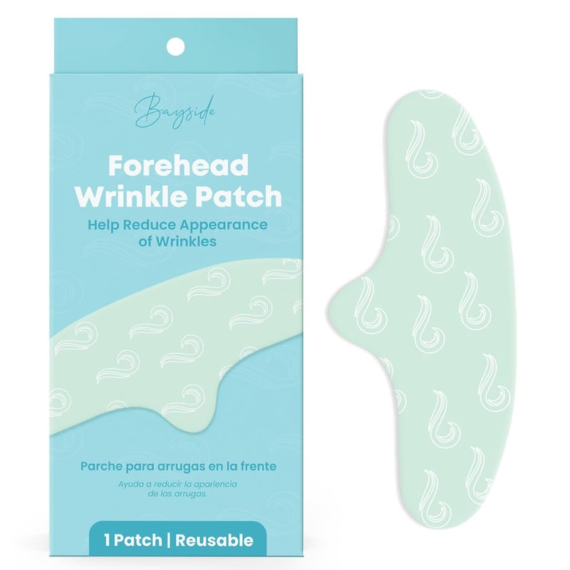 Bayside Forehead Wrinkle Patches Reusable | Non-Invasive Wrinkle Treatment for Fine Lines | Works with Face Lift Tape and Eye Patch Kits | Long-Lasting, Gentle Skin Care Solution | Includes Storage Tin - Image 1